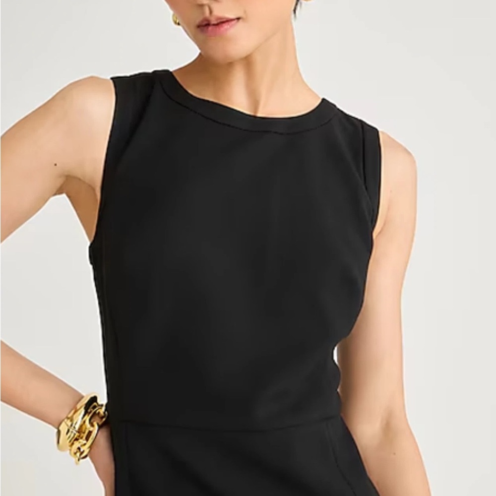 NEW J.Crew Sheath Career Dress 4 Season Stretch Black 8 NWT